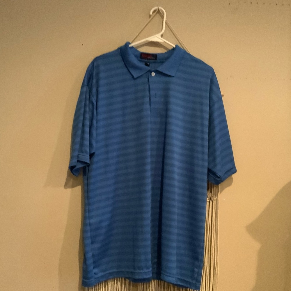 Golf shirt blue stripes
